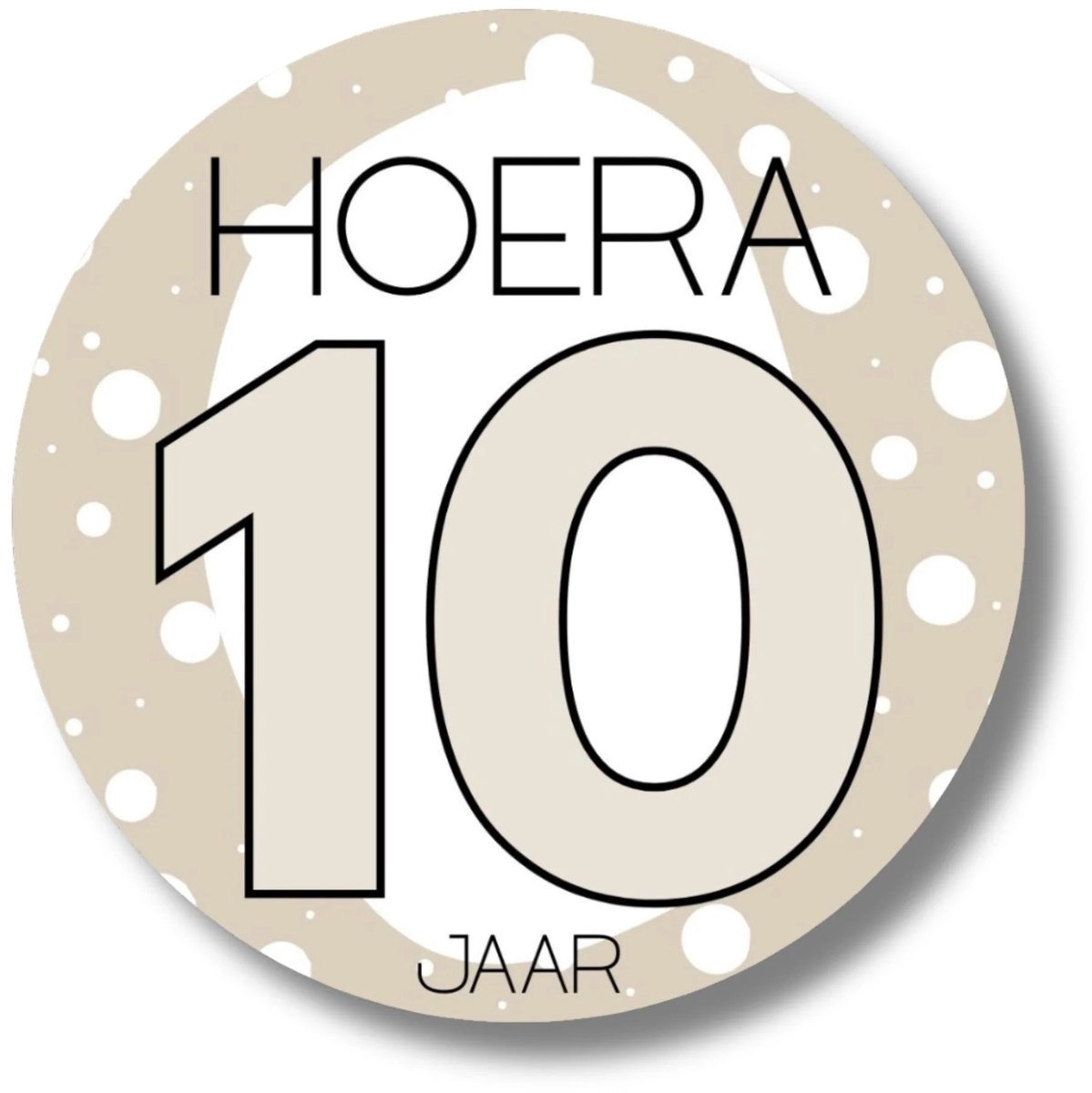 Sticker Hoera 10 jaar | Verjaardag stickervel 20 stuks | Traktatie kind